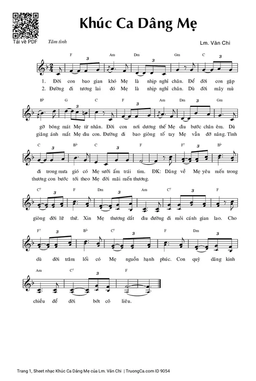 Khúc Ca Dâng Mẹ