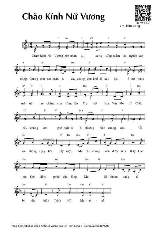 Chào Kính Nữ Vương