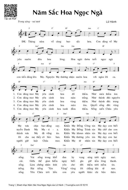 Năm Sắc Hoa Ngọc Ngà