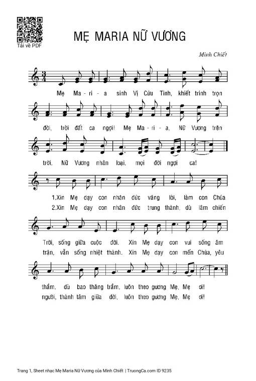 Mẹ Maria Nữ Vương