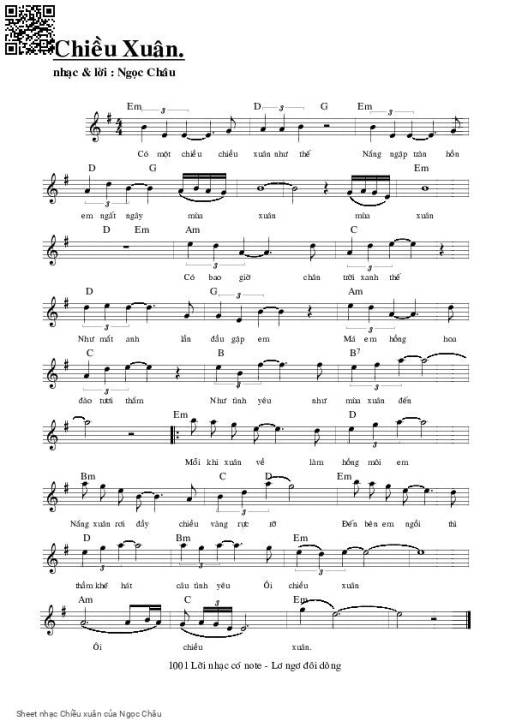 Chiều xuân - Ngọc Châu