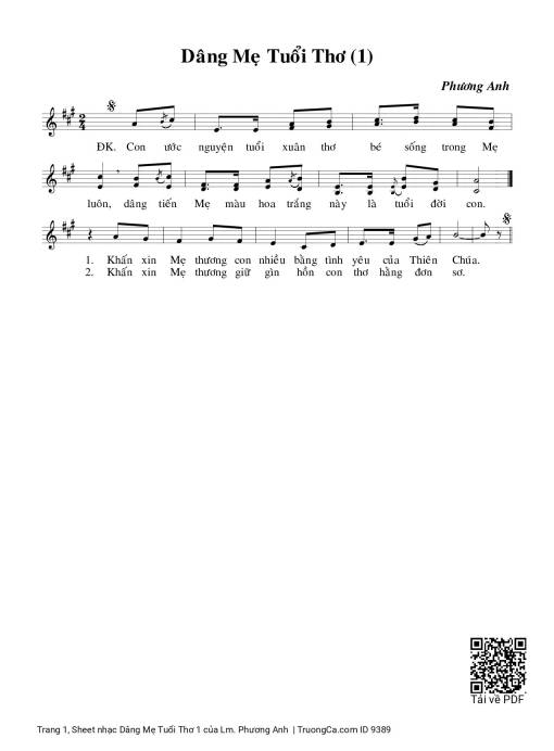 Dâng Mẹ Tuổi Thơ 1