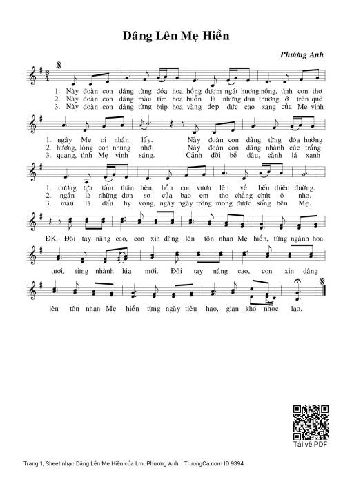 Dâng Lên Mẹ Hiền