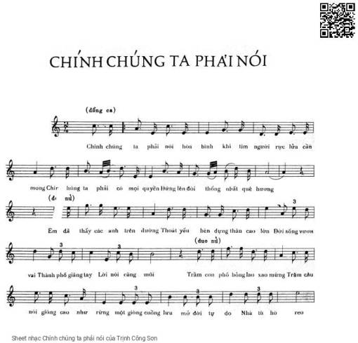 Chính chúng ta phải nói