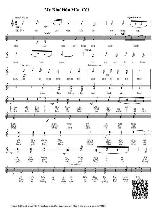 Mẹ Như đóa Mân Côi