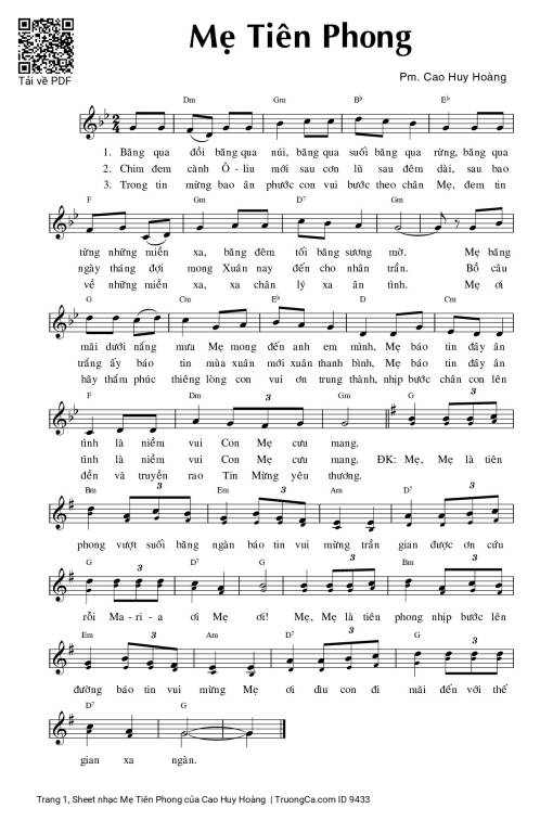 Mẹ Tiên Phong - Cao Huy Hoàng