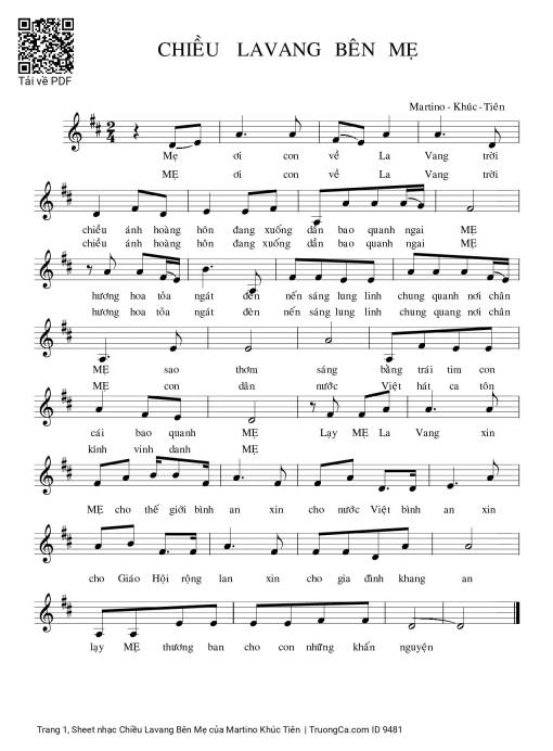 Chiều Lavang Bên Mẹ