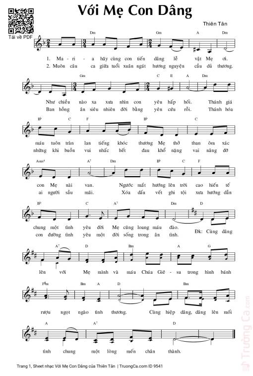 Với Mẹ Con Dâng