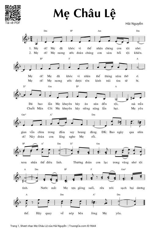 Mẹ Châu Lệ - Hải Nguyễn