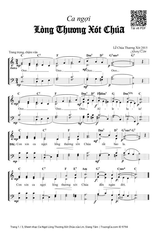 Ca Ngợi Lòng Thương Xót Chúa