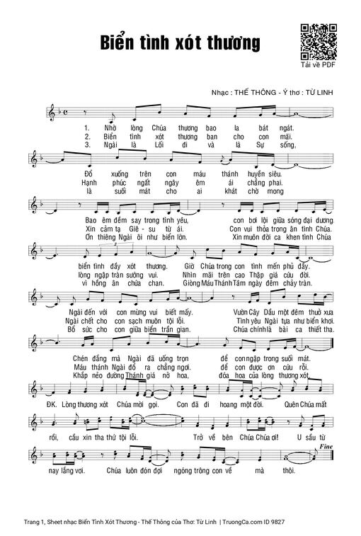 Biển Tình Xót Thương - Thế Thông