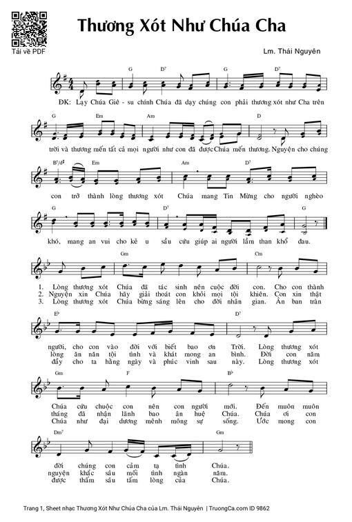 Thương Xót Như Chúa Cha