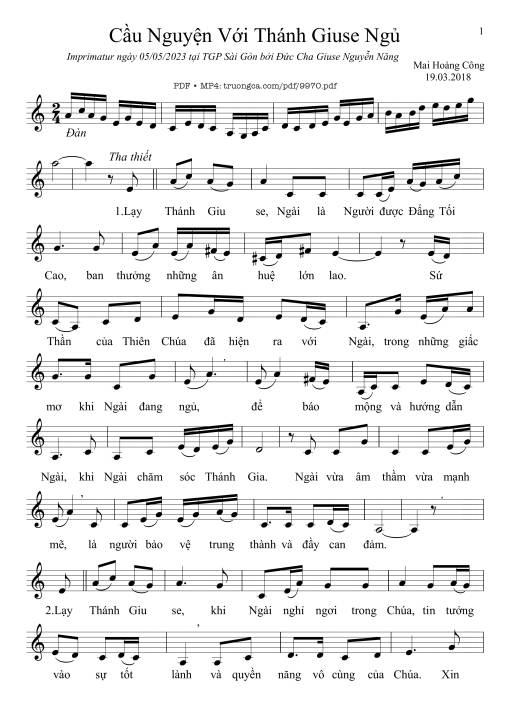 Cầu Nguyện Với Thánh Giuse Ngủ